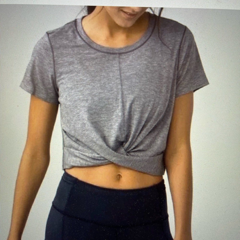 Lululemon Criss-Crossed Cropped Shirt